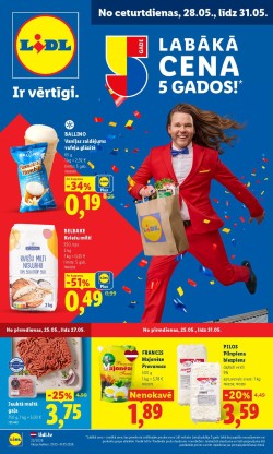 	LIDL - Aktuālais akciju buklets (25.05.2026 - 31.05.2026)