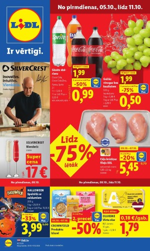 	LIDL - Aktuālais akciju buklets (05.10.2026 - 11.10.2026)