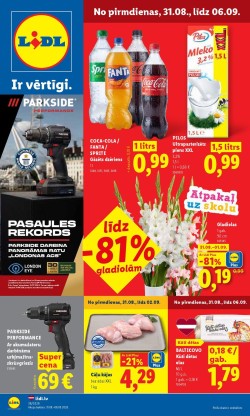 	LIDL - Aktuālais akciju buklets (31.08.2026 - 06.09.2026)
