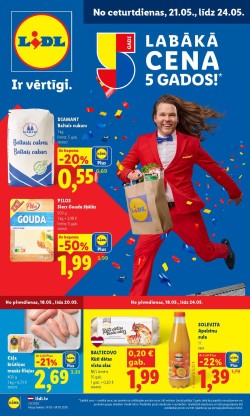 LIDL - Aktuālais akciju buklets (18.05.2026 - 24.05.2026)